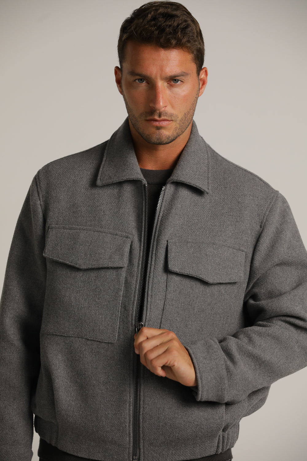 ג'קט בומבר במרקם צמרי | קנת קול