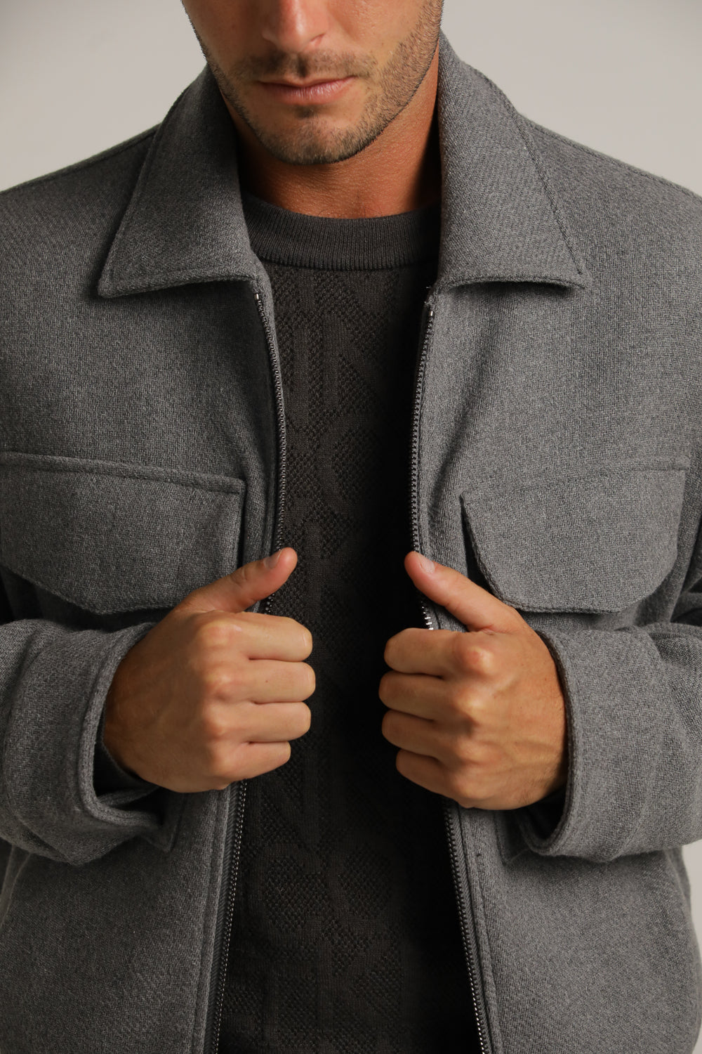 ג'קט בומבר במרקם צמרי | קנת קול