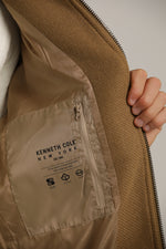 ג'קט בומבר במרקם ארוג מובלט | קנת קול