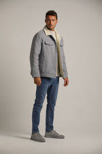 ג'קט טרקר עם בטנה במראה פרווה טבעונית | קנת קול