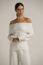 סריג אוף דה שולדר עם שרוולים ארוכים | קנת קול