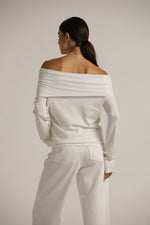 סריג אוף דה שולדר עם שרוולים ארוכים | קנת קול