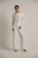 סריג אוף דה שולדר עם שרוולים ארוכים | קנת קול