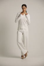 סריג אוף דה שולדר עם שרוולים ארוכים | קנת קול