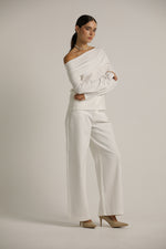 סריג אוף דה שולדר עם שרוולים ארוכים | קנת קול