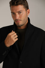 מעיל קלאסי ארוך במרקם צמרי | קנת קול