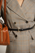 חגורת קרוקודיל דקה בצבע שחור | קנת קול