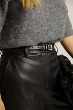 חגורת עור עם לולאות מתכת | קנת קול 