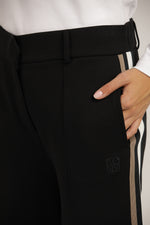 מכנסיים רחבים בסגנון מחויט עם פסי צד | קנת קול