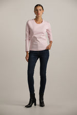 טישירט ארוכה עם צווארון עגול | קנת קול