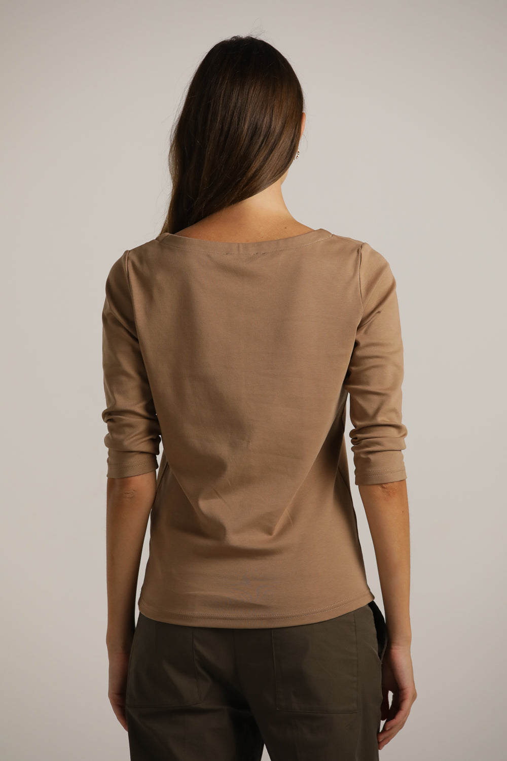 טישירט בייסיק עם שרוולים באורך 3/4 | קנת קול