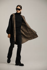 מעיל פארקה דו-צדדי עם קפוצ'ון | קנת קול