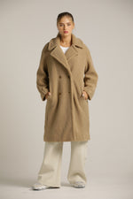 מעיל טדי ארוך במראה פרוותי | קנת קול