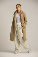 מעיל טדי ארוך במראה פרוותי | קנת קול