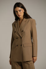 בלייזר בגזרת אוברסייז עם חגורת מותן | קנת קול