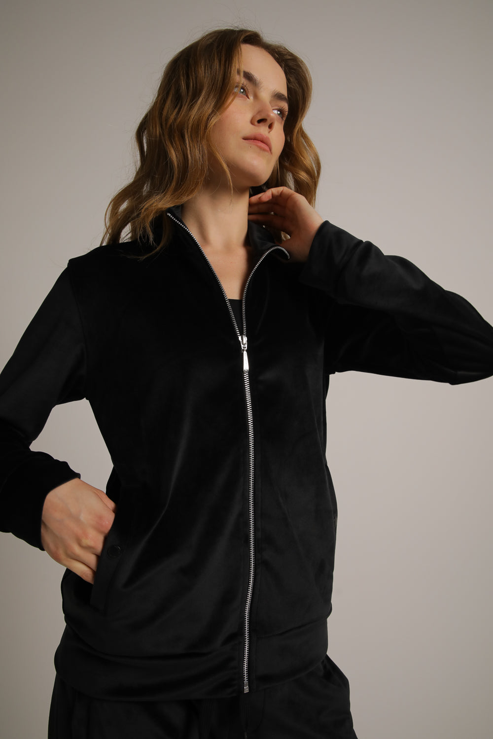 סווטשירט קטיפה עם צווארון | קנת קול