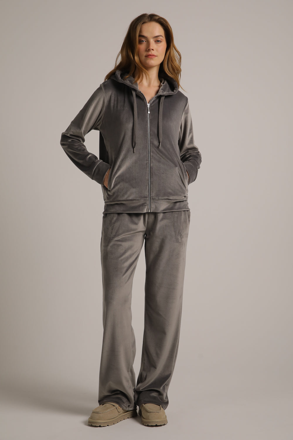 סווטשירט קטיפה עם רוכסן | קנת קול