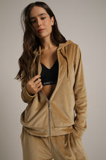 סווטשירט קטיפה עם רוכסן | קנת קול