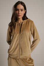 סווטשירט קטיפה עם רוכסן | קנת קול