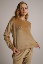 סווטשירט אוברסייז קטיפה | קנת קול