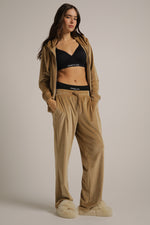 מכנסי טרנינג קטיפה בגזרה ישרה | קנת קול