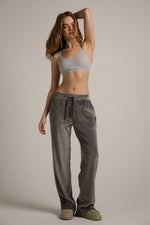 מכנסי טרנינג קטיפה בגזרה ישרה | קנת קול