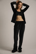 מכנסי טרנינג קטיפה בגזרה ישרה | קנת קול