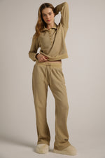 מכנסי טרנינג וואפל בגזרה רחבה | קנת קול