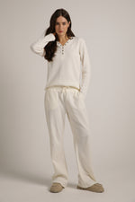 מכנסי טרנינג וואפל בגזרה רחבה | קנת קול