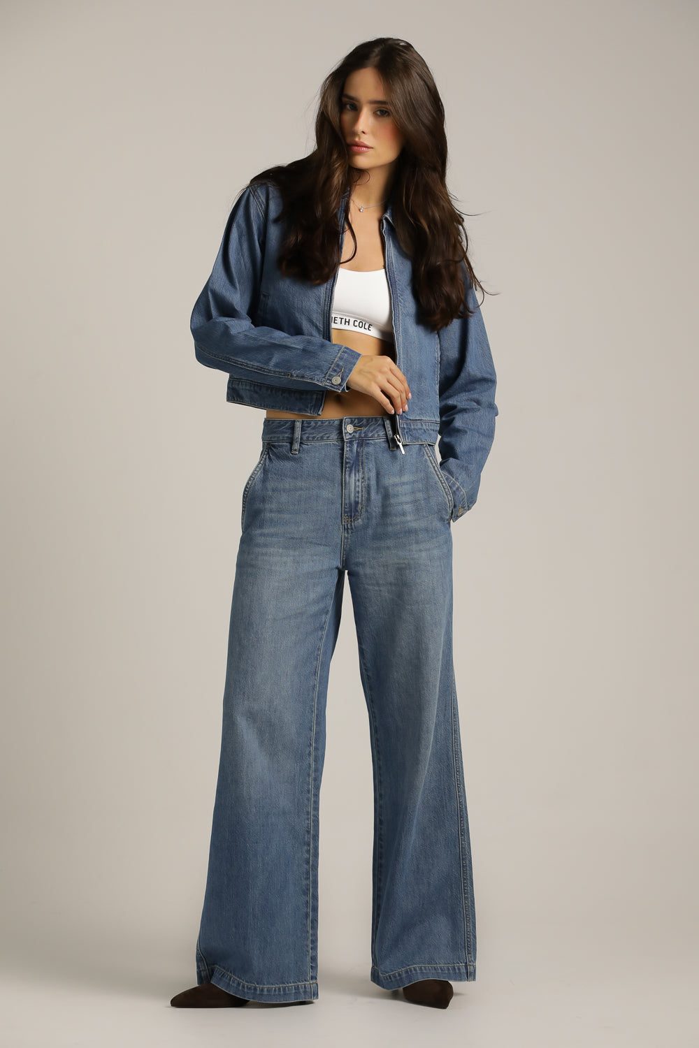 מכנסי ג'ינס בגזרה רחבה | קנת קול 