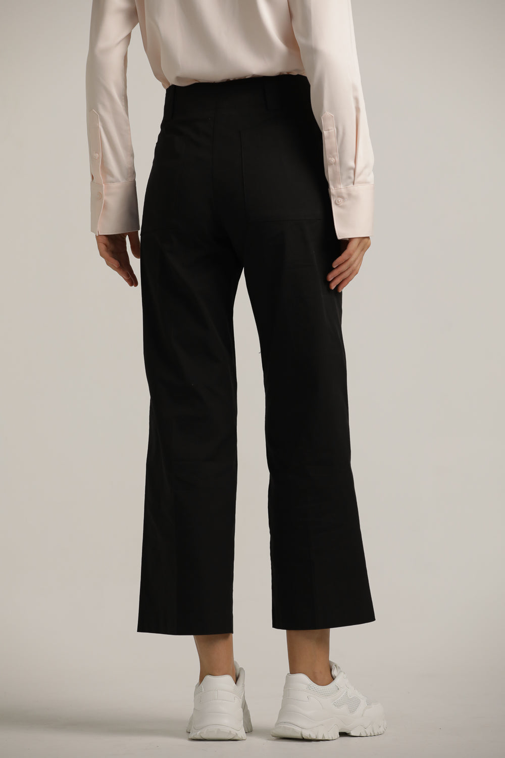 מכנסיים בגזרה ישרה עם מכפלת | קנת קול