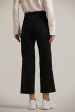 מכנסיים בגזרה ישרה עם מכפלת | קנת קול