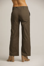 מכנסיים בגזרה ישרה עם מכפלת | קנת קול