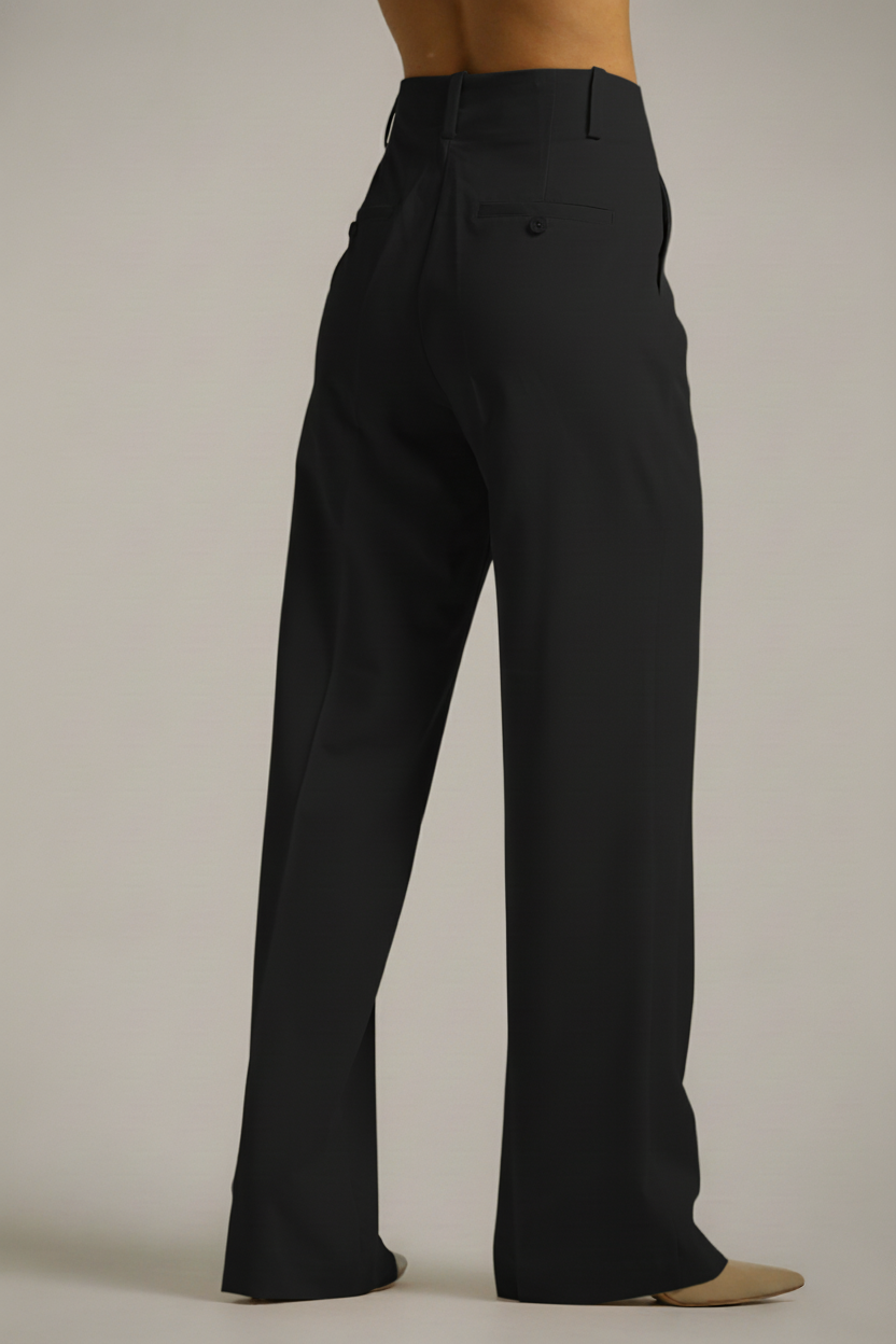 מכנסיים בגזרה ישרה וגבוהה | קנת קול