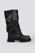 מגפי דמוי עור שחורים לנשים | קנת קול