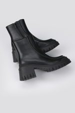 מגפוני עור עם סוליה עבה לנשים | קנת קול