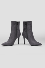 מגפוני עקב אלגנטיים בצבע אפור | קנת קול