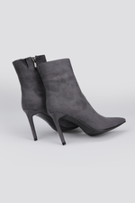 מגפוני עקב אלגנטיים בצבע אפור | קנת קול