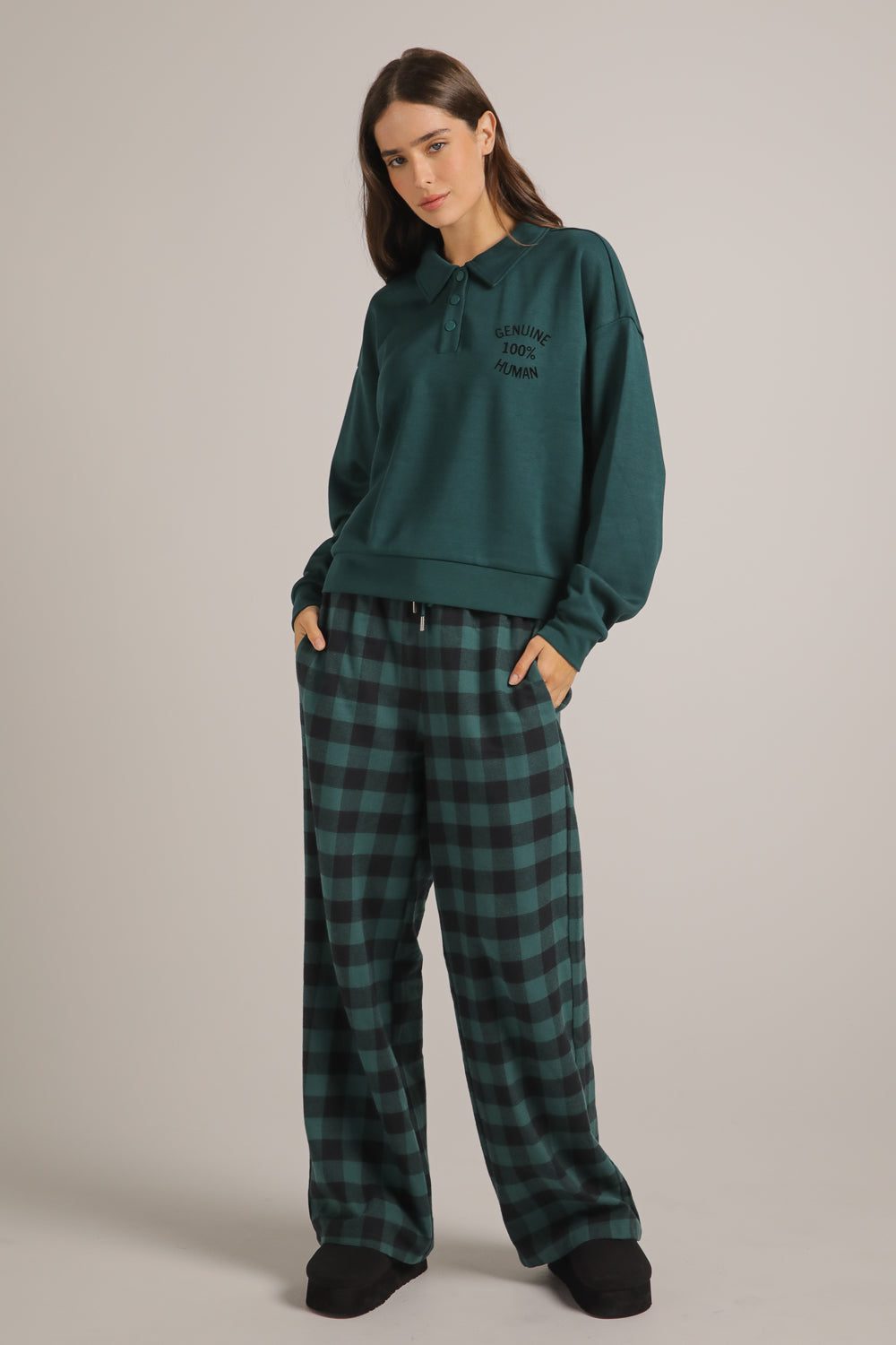 סווטשירט פולו בגזרת קרופ | קנת קול