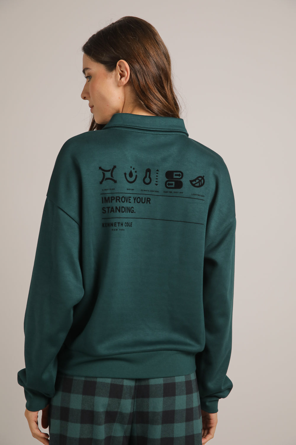 סווטשירט פולו בגזרת קרופ | קנת קול