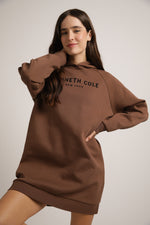 שמלת אינטרלוק עם קפוצ'ון | קנת קול