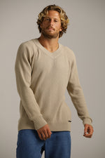 סריג רגלן צווארון וי | קנת קול