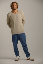 סריג רגלן צווארון וי | קנת קול