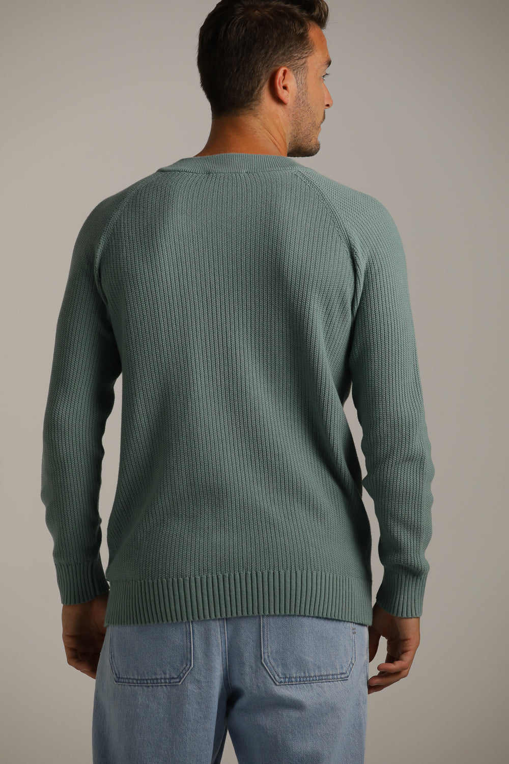 סריג רגלן צווארון וי | קנת קול