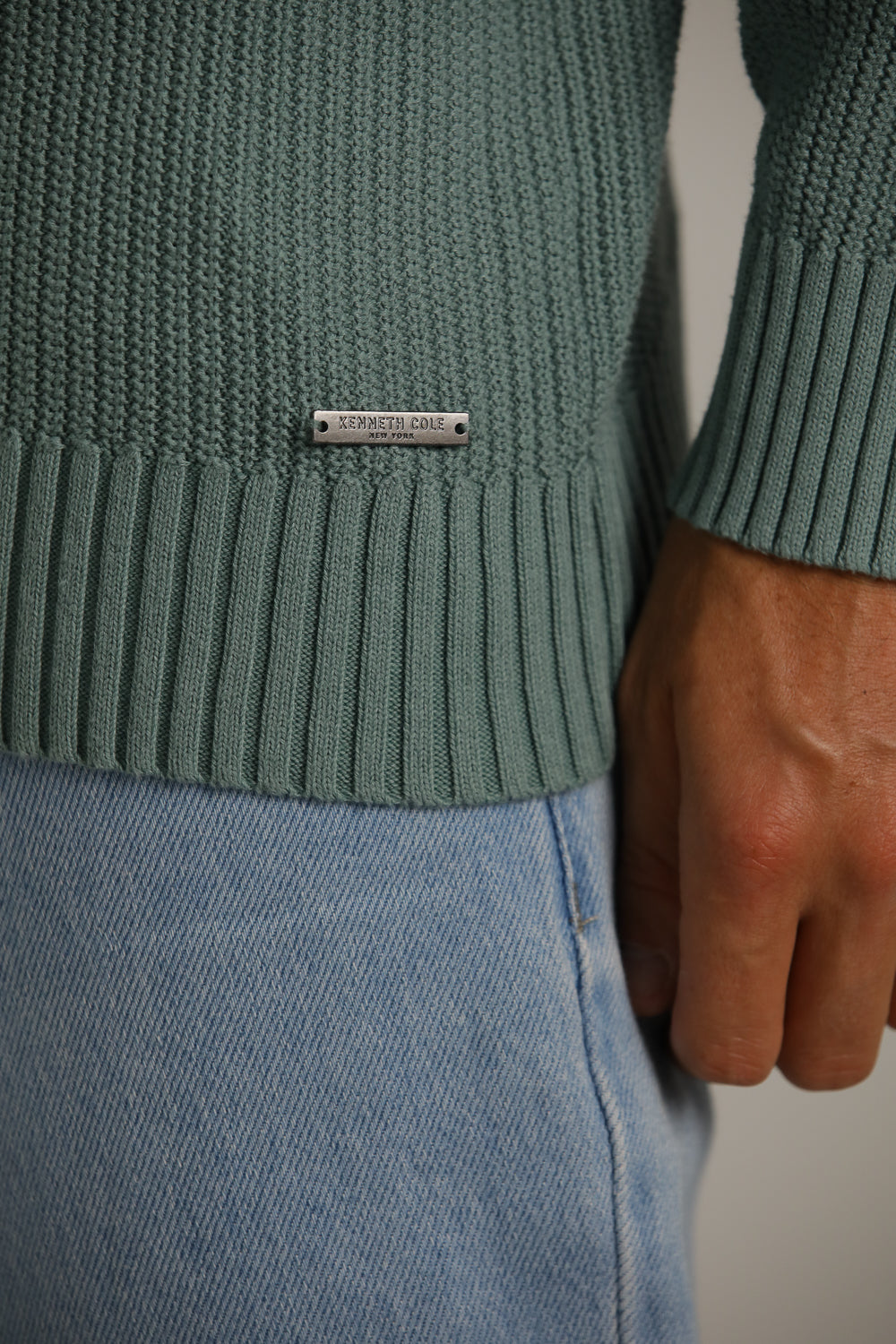 סריג רגלן צווארון וי | קנת קול