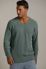 סריג רגלן צווארון וי | קנת קול