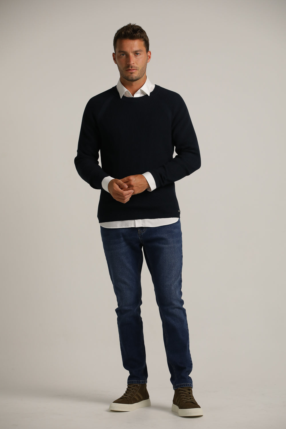 סריג רגלן דק בטקסטורת וואפל | קנת קול