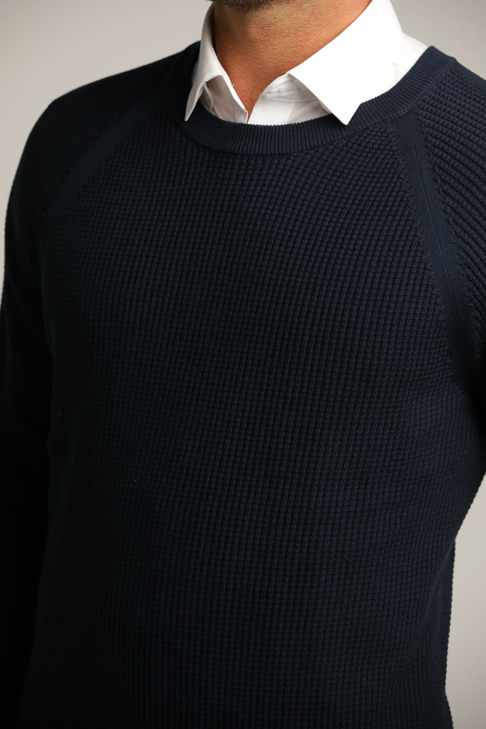 סריג רגלן דק בטקסטורת וואפל | קנת קול