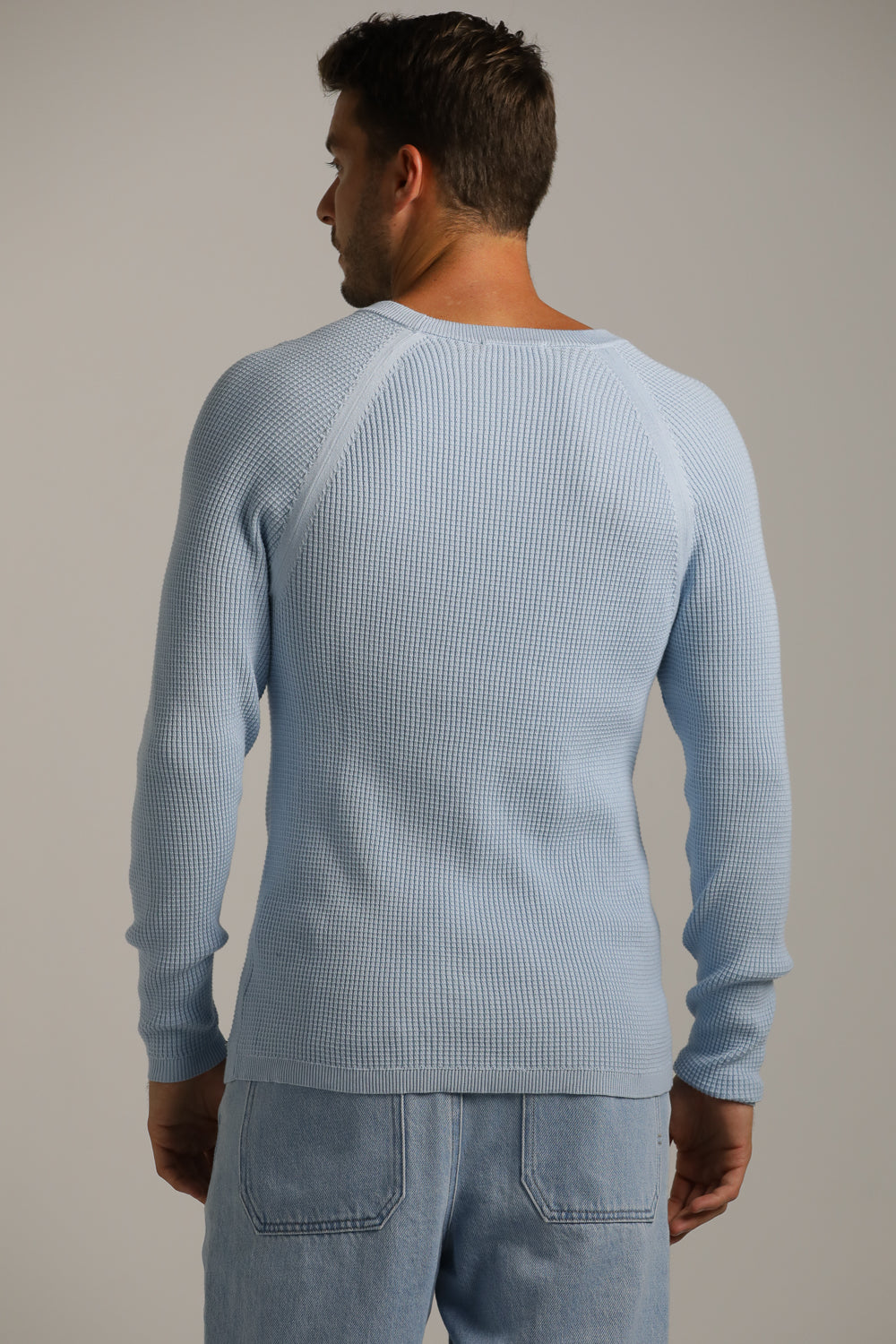 סריג רגלן דק בטקסטורת וואפל | קנת קול