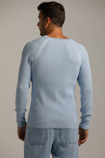 סריג רגלן דק בטקסטורת וואפל | קנת קול